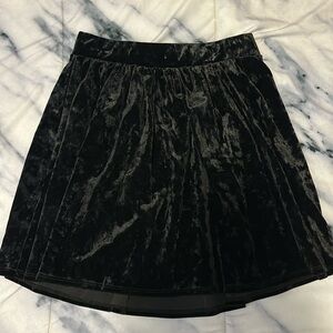 Velvet skater skirt